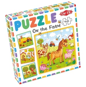 MOJE PIERWSZE PUZZLE: FARMA 4X6EL., TACTIC