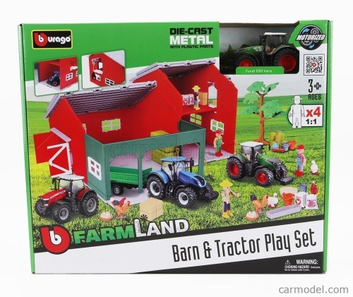 Farmland - Stodoła z traktorem BBURAGO, BBurago