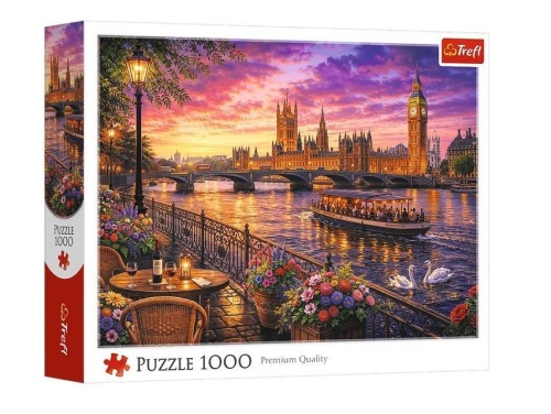Puzzle 1000 Wieczór nad Tamizą Londyn TREFL, Trefl