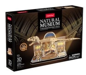 PUZZLE NATURAL MUSEUM T-REX, CUBIC FUN