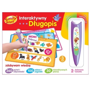 DŁUGOPIS INTERAKTYWNY ZDOBYWAM WIEDZĘ, SMILY PLAY