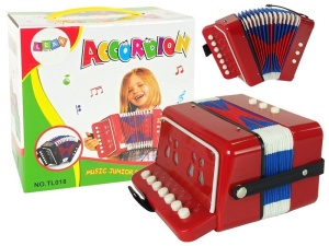 AKORDEON CZARWONY, LEANTOYS
