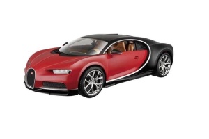 BUGATTI CHIRON BLACK/RED 1:18 BBURAGO, BBURAGO