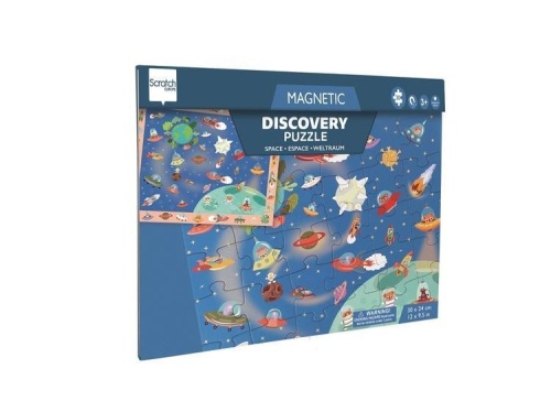Puzzle magnetyczne i gra 2w1 Kosmos, Scratch