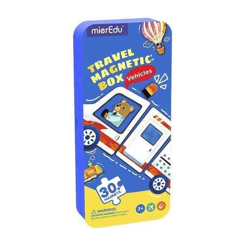 Puzzle magnetyczne Pojazdy, mierEdu