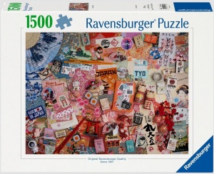 PUZZLE 2D 1500 PODRÓŻ DO TOKYO, RAVENSBURGER