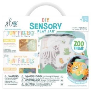 ZOO ZESTAW SENSORYCZNY DIY ŚWIECĄCY SŁOIK