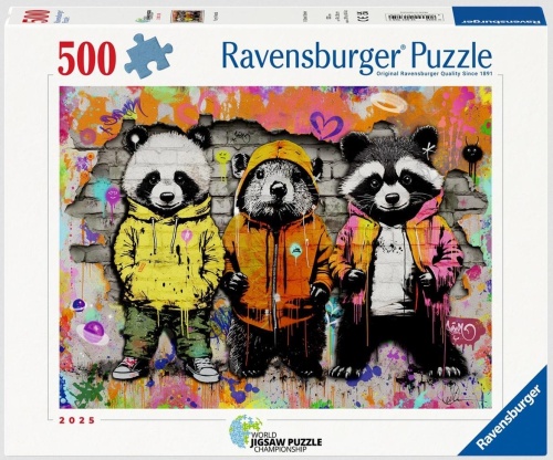 Puzzle 2D 500 Futrzani przyjaciele, Ravensburger