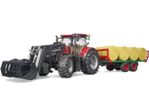 TRAKTOR CASE IH OPTUM 300 CVX Z ŁADOWARKĄ, BRUDER