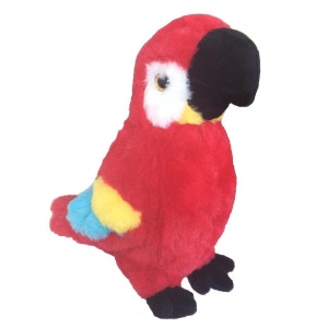 PAPUGA ARA CZERWONA 20CM, BEPPE