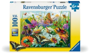 PUZZLE DLA DZIECI 2D: MOTYLE 100EL, RAVENSBURGER