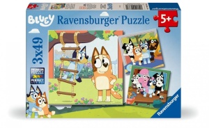 PUZZLE 2D 3X49 BLUEY AND FRIENDS, RAVENSBURGER