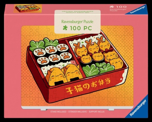 Puzzle 2D 100 Kawaii Cats Bento, Ravensburger