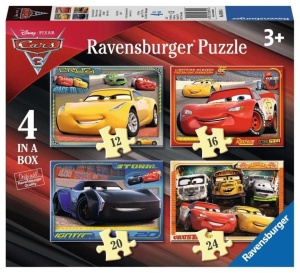 PUZZLE 4W1 AUTA 3, RAVENSBURGER