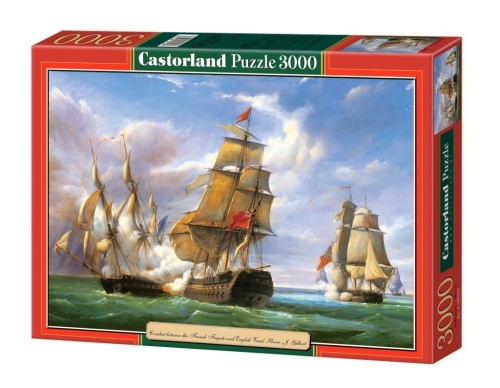 Puzzle 3000 Żaglowce na morzu CASTOR, Castorland