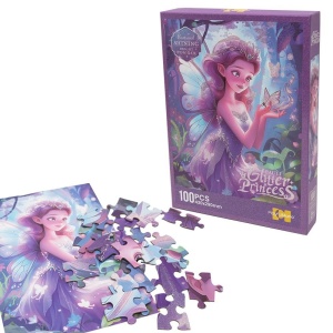 PUZZLE Z BROKATEM KSIĘŻNICZKA 100 ELEMENTÓW
