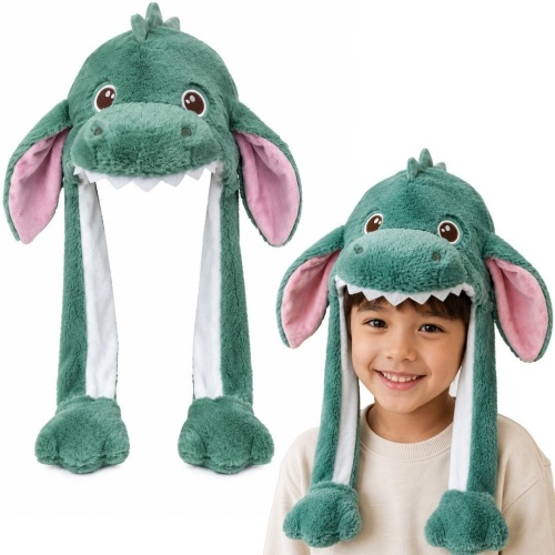 Czapka dinozaur z ruszającymi uszami, Trifox