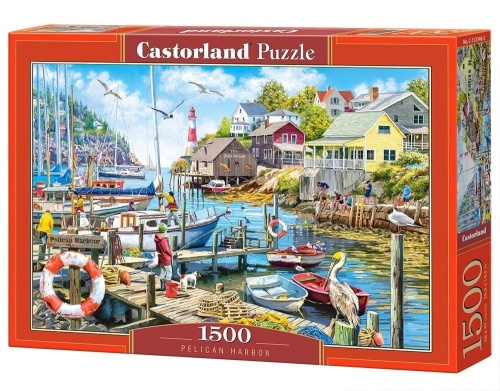 Puzzle 1500 Pelican Harbor CASTOR, Castorland