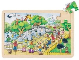 PUZZLE 24 W ZOO, GOKI