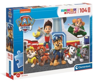 PUZZLE 104 MAXI SUPER KOLOR PSI PATROL, CLEMENTONI