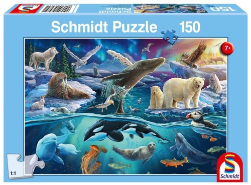 Puzzle 150 Arktyczne zwierzęta G3, Schmidt