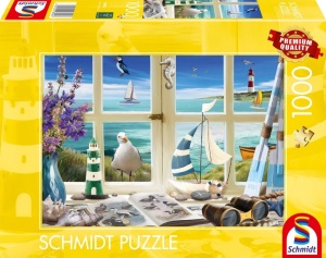 PUZZLE 1000 OKNO NA MORZE, SCHMIDT