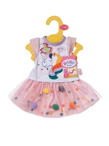 BABY BORN - TUTU DRESS UNICORN 43CM, ZAPF