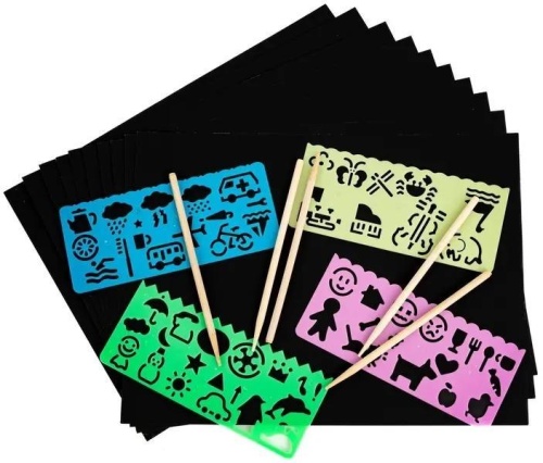 Obrazek do zdrapywania A4 10szt, Fandy