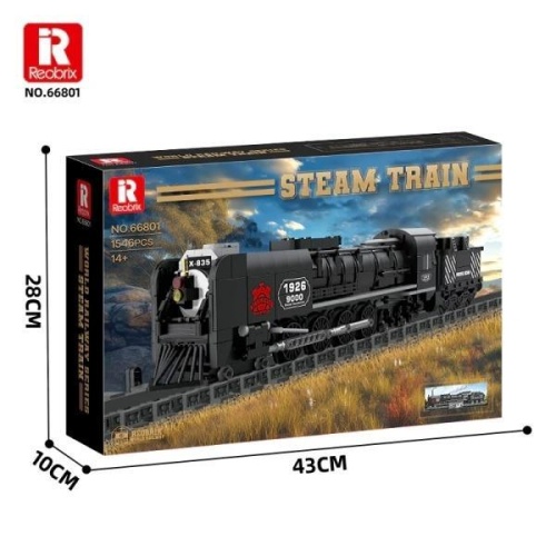Klocki Steam Locomotive 1546el, Reobrix