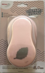 DZIURKACZ OZDOBNY LIŚĆ 3.8CM, BREWIS
