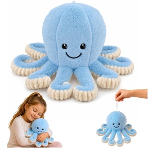 MASKOTKA OŚMIORNICA NIEBIESKA 30CM, LEANTOYS