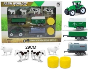 ZESTAW FARMA - TRAKTOR Z AKCESORIAMI, MERKPOL