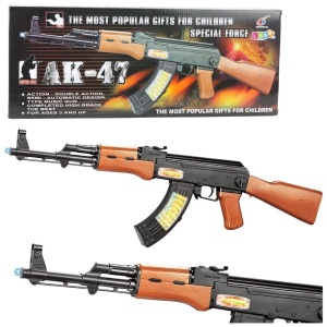 KARABIN AK-47 ZE ŚWIATŁEM I DŹWIĘKIEM 68,5CM