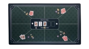 MATA POKEROWA ZIELONA 138X79CM, QUINT
