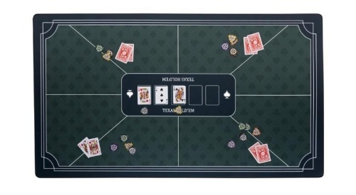 Mata pokerowa zielona 138x79cm, Quint