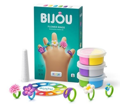 Hey Clay Bijou - Flower rings, TM Toys