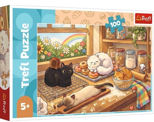 Puzzle 100 Kociaki łobuziaki TREFL, Trefl