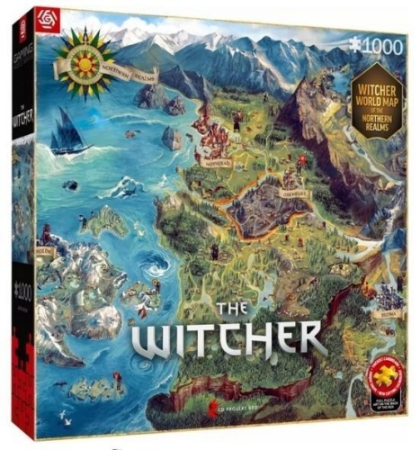 Puzzle 1000 The Witcher The Northern Realms Map