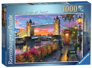PUZZLE 1000 TOWER BRIDGE O ZACHODZIE SŁOŃCA