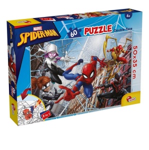 PUZZLE DWUSTRONNE 60 MARVEL SPIDERMAN, LISCIANI