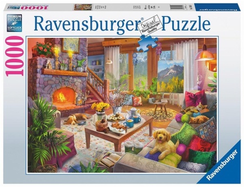 Puzzle 1000 Przytulny pokój, Ravensburger
