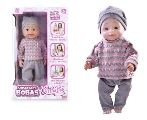 Lalka Natalia bobas siusiający 43cm, Artyk
