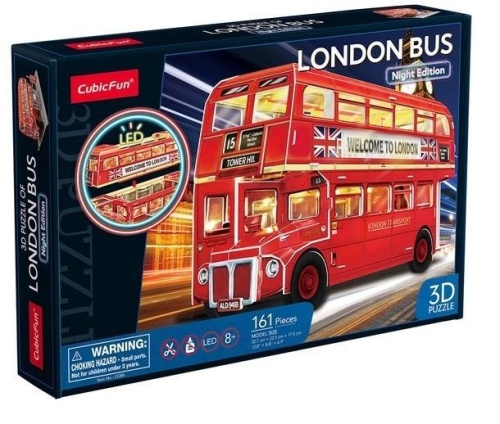 Puzzle 3D Londyński autobus, Cubic Fun