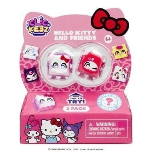 CLICKEEZ HELLO KITTY & FRIENDS - 3-PACK CDU (12L)