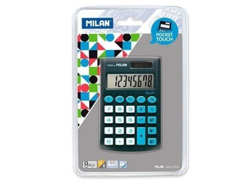 Kalkulator Pocket Touch czarny MILAN, MILAN