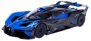 BUGATTI BOLIDE METALLIC BLACK-BLUE 1:18 BBURAGO