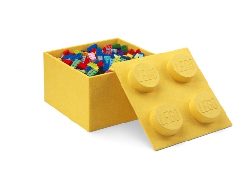 LEGO Storage Brick 4 Felt Yellow, NHG
