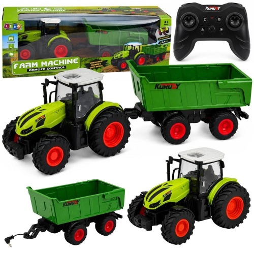 Traktor z przyczepą wywrotką R/C 1:24, Leantoys