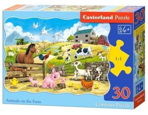 PUZZLE 30 ANIMALS ON THE FARM CASTOR, CASTORLAND