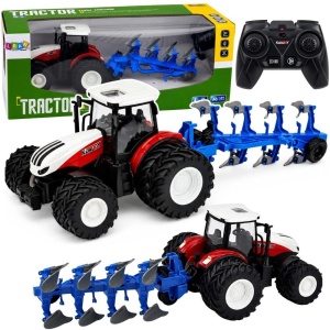 TRAKTOR Z PŁUGIEM WIELOSKIBOWYM R/C 1:24, LEANTOYS